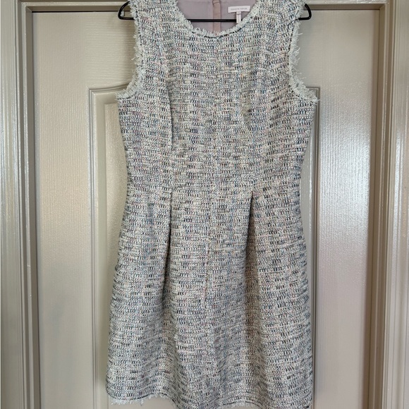 Rebecca Taylor Tweed Rainbow White Dress - Picture 6 of 6
